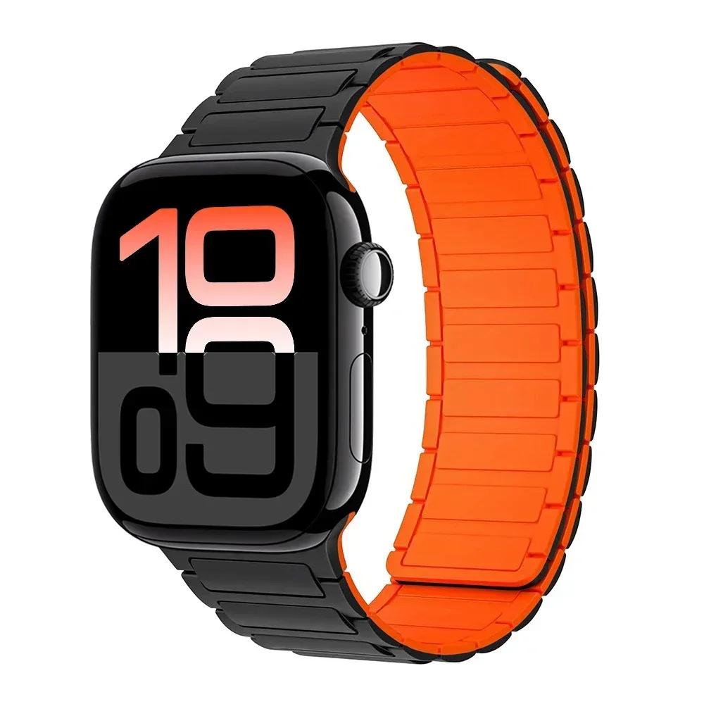 New Sport Silicone Strap for Apple Watch Band Ultra 2 49mm 10 46mm 42mm Magnetic Bracelet iWatch 9 8 7 6 5 4 45mm 41mm 44mm 40mm 42MM 44MM 45MM
New Sport Silicone Strap for Apple Watch Band Ultra 2 49mm 10 46mm 42mm Magnetic Bracelet iWatch 9 8 7 6 5 4 45mm 41mm 44mm 40mm 42MM 44MM 45MM