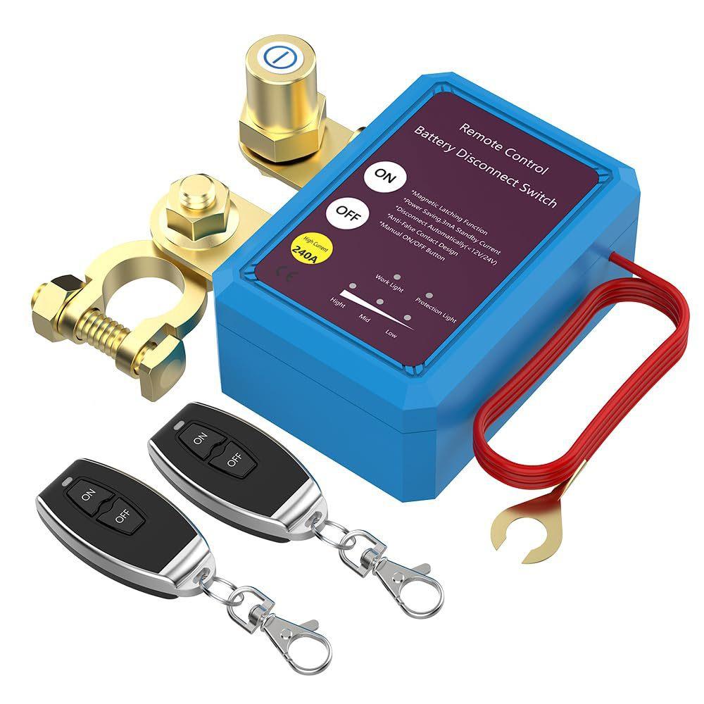 12v 240A Car Battery Disconnect Switch Automatic Cut Off Wireless Remote Control 
12v 240A Car Battery Disconnect Switch Automatic Cut Off Wireless Remote Control