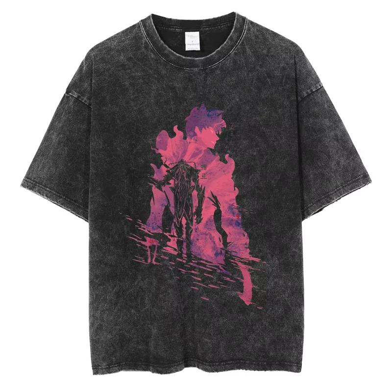 Anime Solo Leveling Sung Jin Woo Print Washed T Shirt Men Vintage T-shirts Oversized TShirt Harajuku Male Tops 3XL
Anime Solo Leveling Sung Jin Woo Print Washed T Shirt Men Vintage T-shirts Oversized TShirt Harajuku Male Tops 3XL