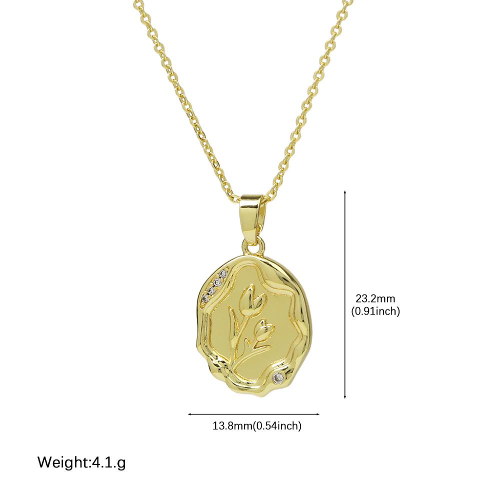 Elegant Carving Tulip Flower Necklace Wedding for Women Wholesale Fashion Geometric Metal Pendant Necklaces Trend Zircon Gift
Elegant Carving Tulip Flower Necklace Wedding for Women Wholesale Fashion Geometric Metal Pendant Necklaces Trend Zircon Gift