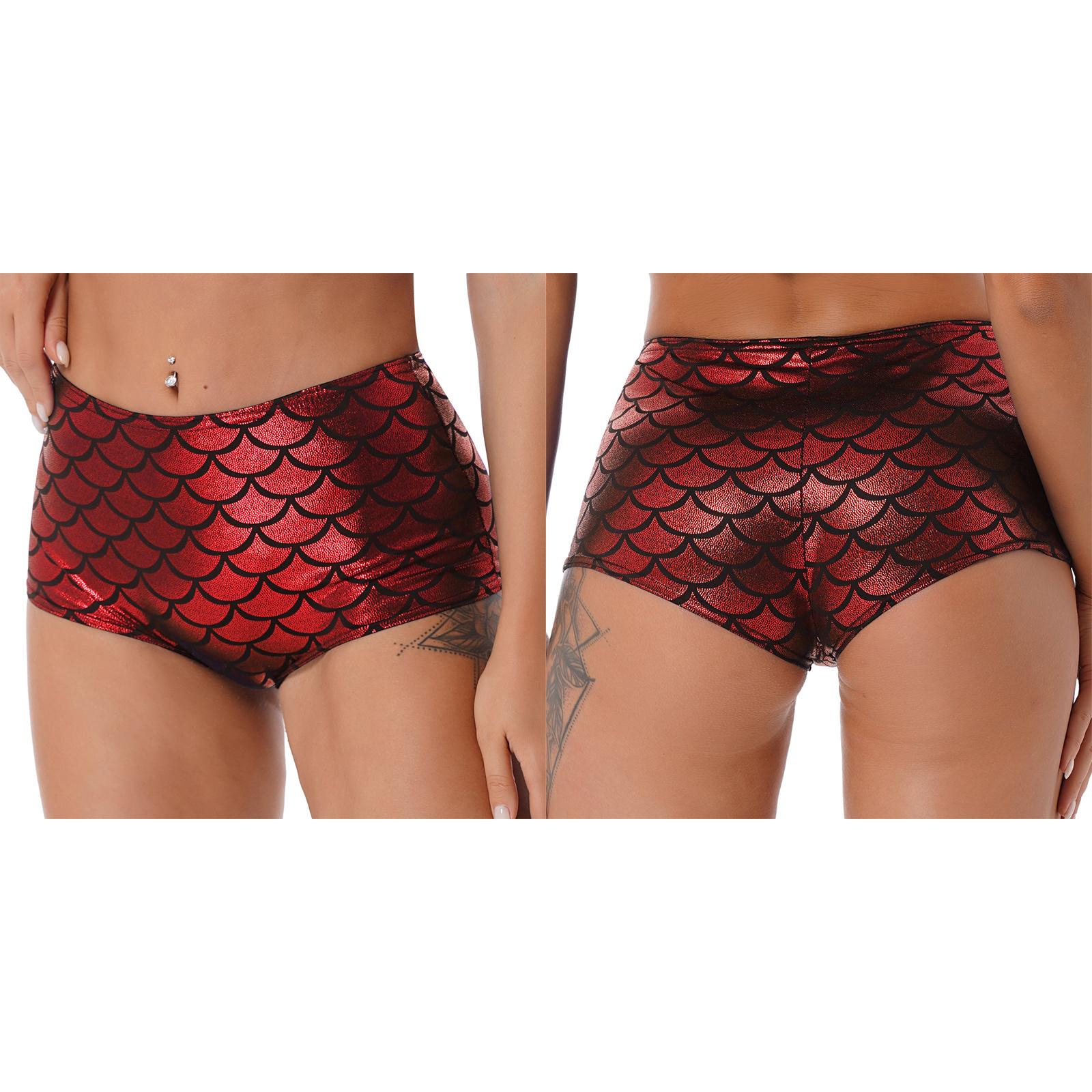 Жіночі блискучі шорти-шорти з риб ячою лускою для косплею, трусики, купальники червоний
Жіночі блискучі шорти-шорти з риб ячою лускою для косплею, трусики, купальники червоний