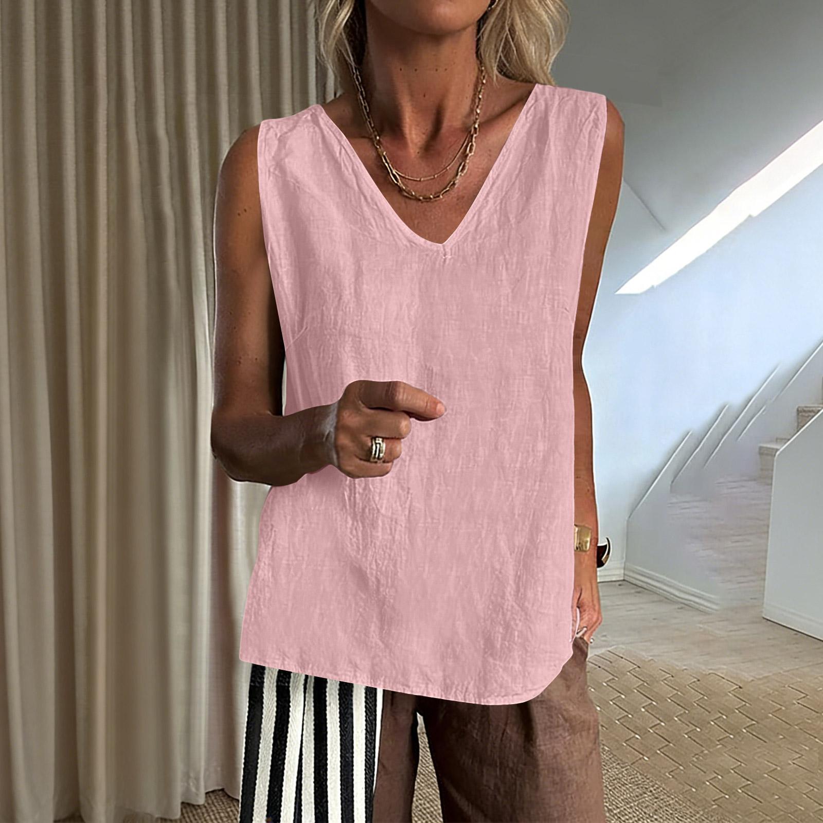Women s Color Cotton And Linen Camisole Loose Inner Short Sleeve Versatile Bottoming Top XL
Women s Color Cotton And Linen Camisole Loose Inner Short Sleeve Versatile Bottoming Top XL