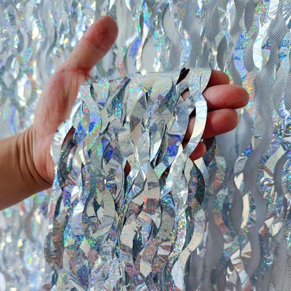 1x2m Decoration Balloon Rain Curtain Backdrop Wall Curtains for Birthday Party Wedding Decoration срібний
1x2m Decoration Balloon Rain Curtain Backdrop Wall Curtains for Birthday Party Wedding Decoration срібний