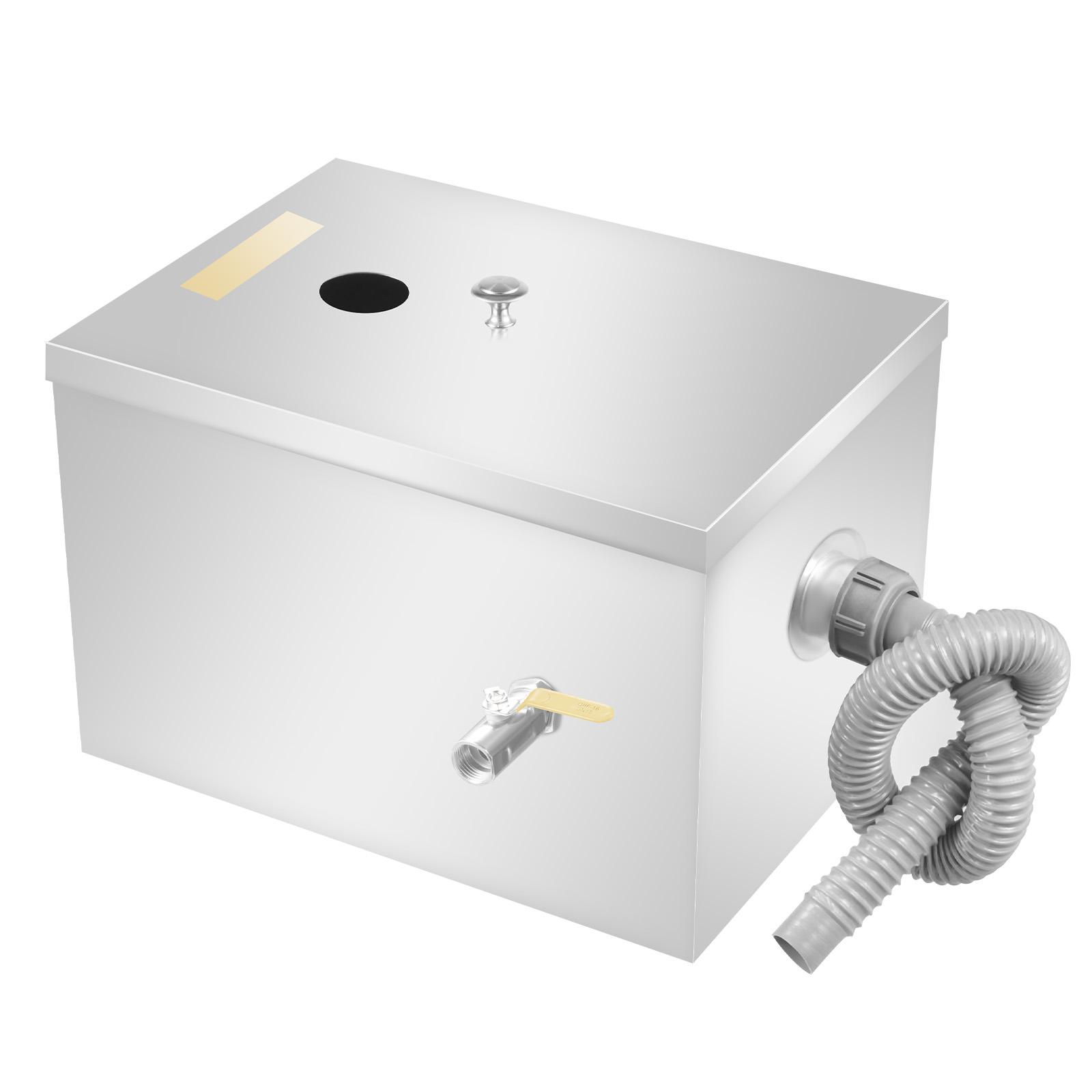 Промышленный жироуловитель Контейнер из нержавеющей стали 18-20 л Емкость Отделитель масла от воды для ресторана столовой