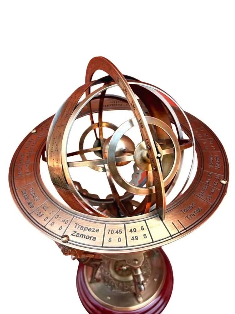 18 Сфера Армілярна з Латуні Вінтажний Морський Астролябія Глобус Морський Декор M аеро
18 Сфера Армілярна з Латуні Вінтажний Морський Астролябія Глобус Морський Декор M аеро