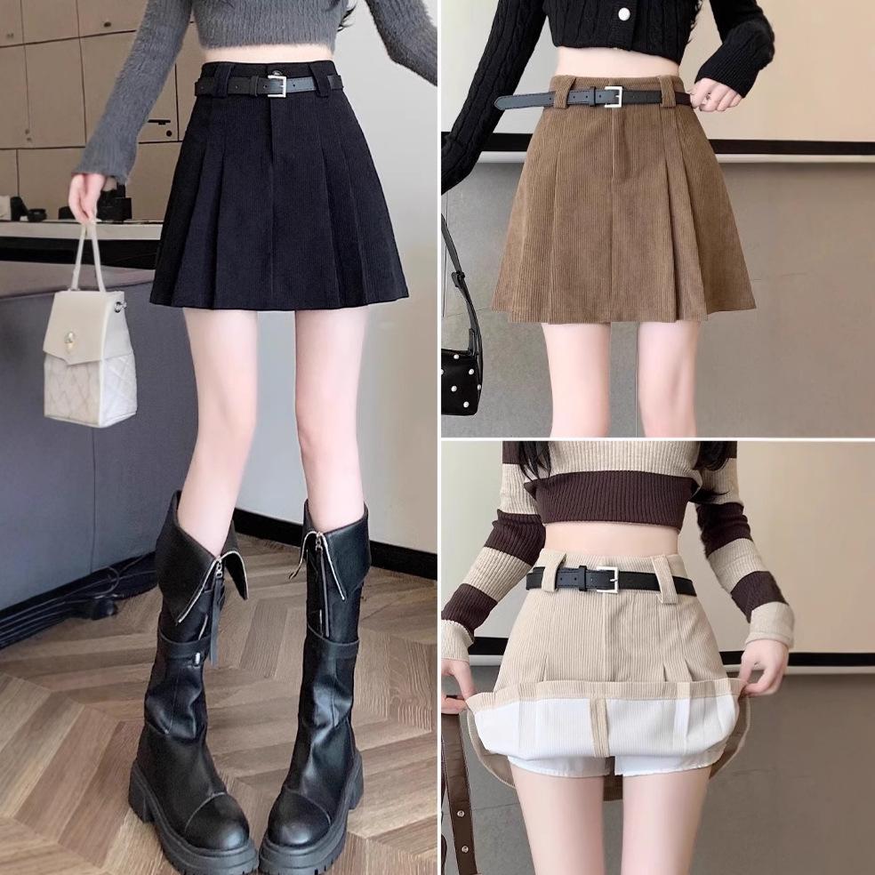 Women s Black Corduroy Pleated A-Line Skirt – High Waist, Short, 2024 Autumn/Winter Collection XS
Women s Black Corduroy Pleated A-Line Skirt – High Waist, Short, 2024 Autumn/Winter Collection XS