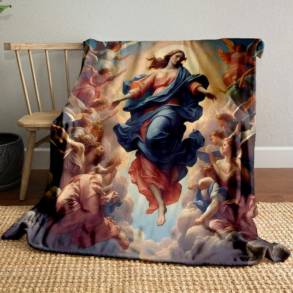 Virgin Mary Angels Clouds Blanket Printed Blanket for Living Room Bed Couch lunch break Soft Cozy Blanket for Friend s festival Gift 80cm x 120cm
Virgin Mary Angels Clouds Blanket Printed Blanket for Living Room Bed Couch lunch break Soft Cozy Blanket for Friend s festival Gift 80cm x 120cm