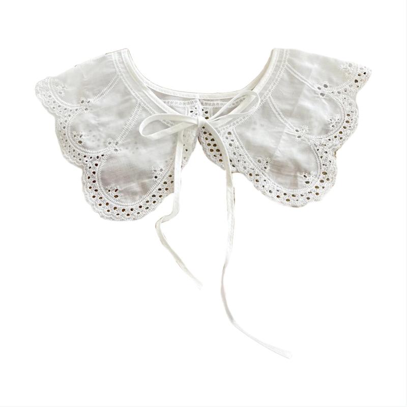Women Sweet Girls Detachable Collar Shawl Elegant Hollow Out Embroidery Floral Lace Scarf Lace-Up Capelet
Women Sweet Girls Detachable Collar Shawl Elegant Hollow Out Embroidery Floral Lace Scarf Lace-Up Capelet