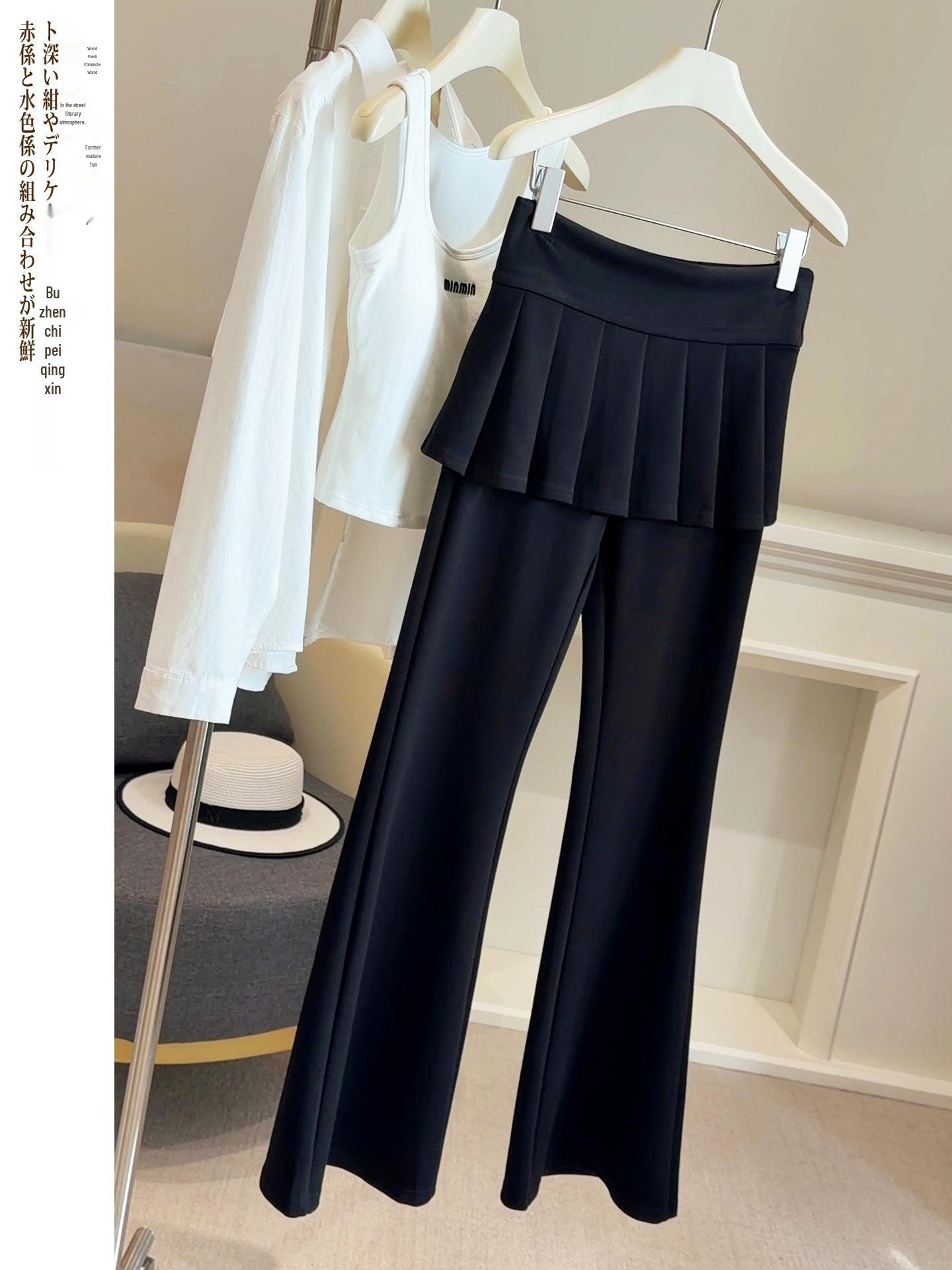 Trendy Patchwork Skirt-Style Flare Pants for Women - Versatile Spring/Autumn Sportswear Large чёрный
Trendy Patchwork Skirt-Style Flare Pants for Women - Versatile Spring/Autumn Sportswear Large чёрный