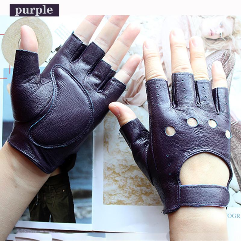 New Women Half Finger Leather Gloves Fashion Style Thin Colour Outdoor Sports Driving Riding Sheepskin Gloves 8 1/2 фіолетовий
New Women Half Finger Leather Gloves Fashion Style Thin Colour Outdoor Sports Driving Riding Sheepskin Gloves 8 1/2 фіолетовий
