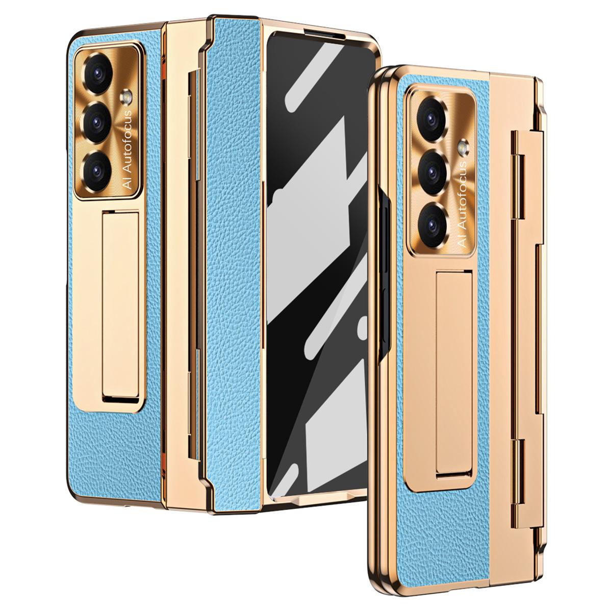 Чохол для Samsung Galaxy Z Fold7 5G Шкіра+ПК Підставка Чохол для телефону із захисною плівкою із загартованого скла Gold+Blue
Чохол для Samsung Galaxy Z Fold7 5G Шкіра+ПК Підставка Чохол для телефону із захисною плівкою із загартованого скла Gold+Blue