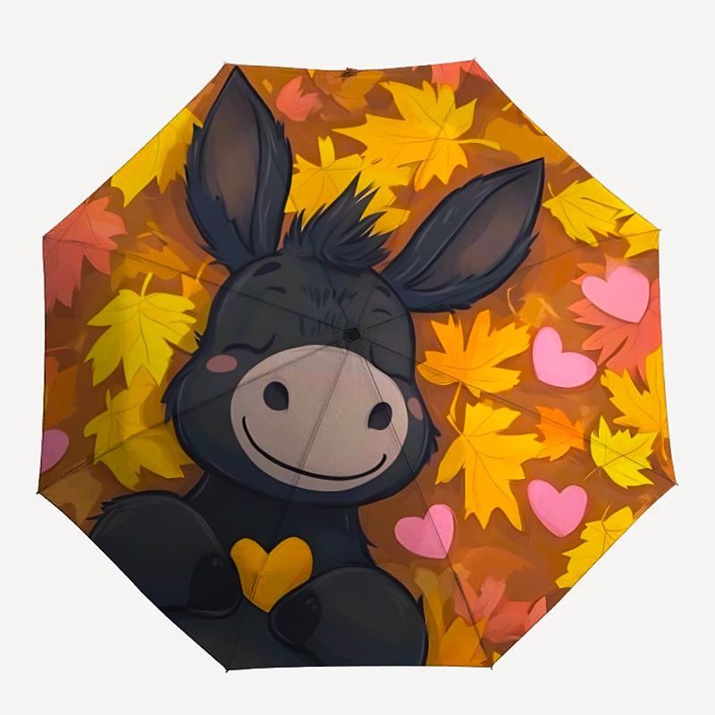 1pc Autumn Donkey Automatic Open/Close, Foldable Compact Umbrella with 8-Rib Shaft, Perfect Gift For Men And Women, Casual Style, Vibrant Mo
1pc Autumn Donkey Automatic Open/Close, Foldable Compact Umbrella with 8-Rib Shaft, Perfect Gift For Men And Women, Casual Style, Vibrant Mo