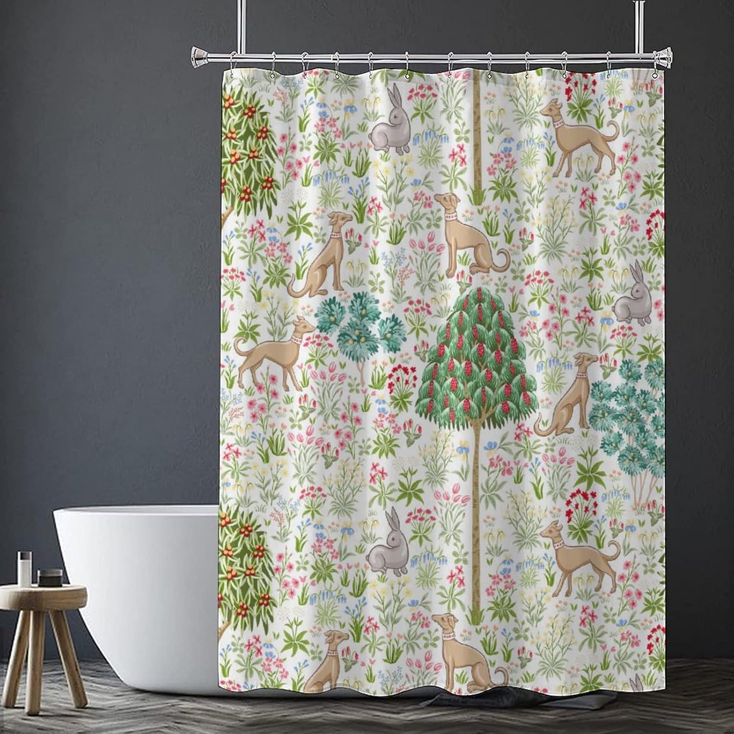 Винтажная цветочная шторка для душа William Morris Оригинальный дизайн Лесные животные Цветочный узор Водонепроницаемая шторка для душа в ванную W60H190(CM)-1 Pcs
Винтажная цветочная шторка для душа William Morris Оригинальный дизайн Лесные животные Цветочный узор Водонепроницаемая шторка для душа в ванную W60H190(CM)-1 Pcs