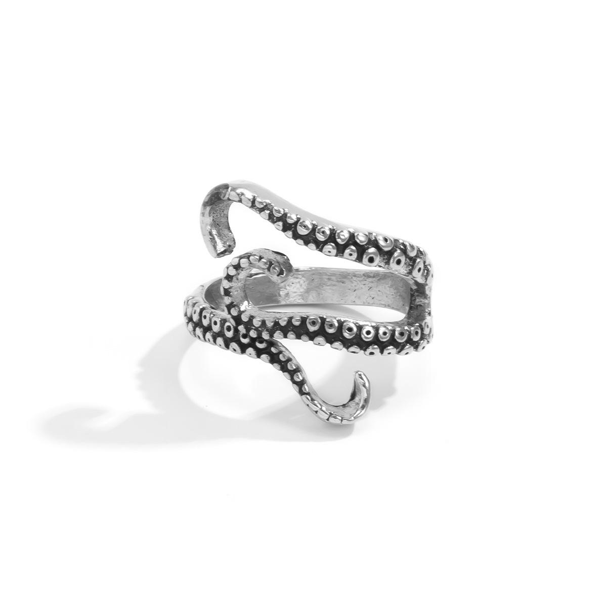 JMXD-мужское ювелирное кольцо из сплава на указательный палец, креативный дизайн, кольцо в виде щупальца осьминога
JMXD-мужское ювелирное кольцо из сплава на указательный палец, креативный дизайн, кольцо в виде щупальца осьминога