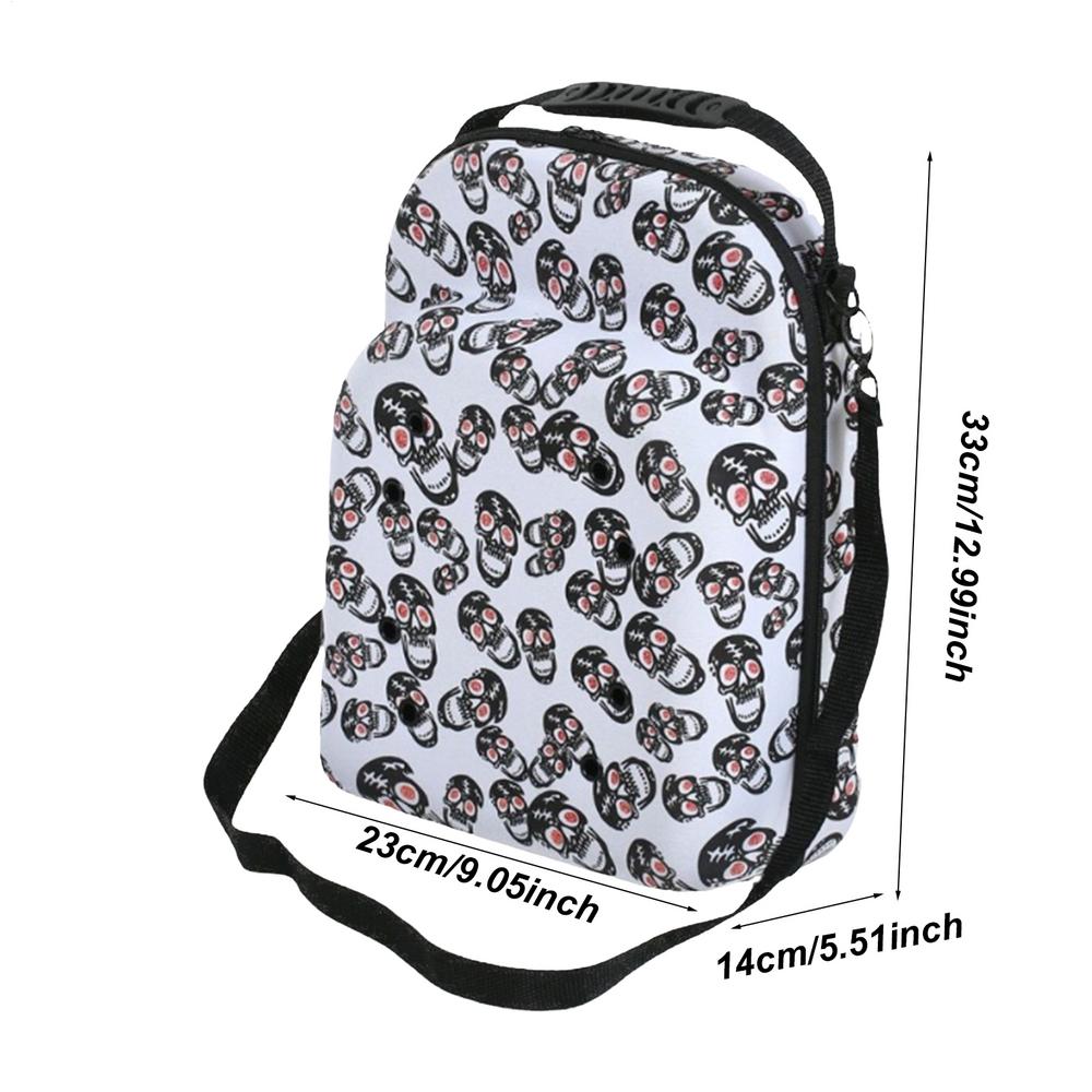 Hat Carrier For Travel Skull Pattern Portable Hat Storage Adjustable Shoulder Strap Headwear Storage Box Cap Bag With Handle For білий
Hat Carrier For Travel Skull Pattern Portable Hat Storage Adjustable Shoulder Strap Headwear Storage Box Cap Bag With Handle For білий