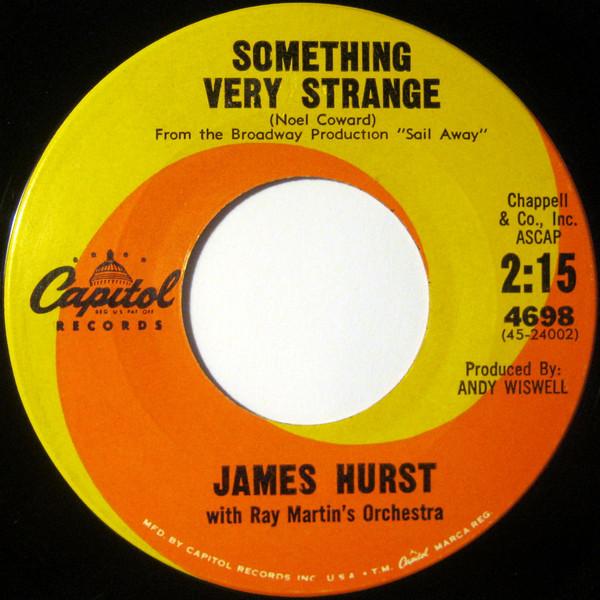 7inch Record JAMES HURST - Something Very Strange / Go Slow, J 4698 Capitol Records 1962 US Soundtracks & Musicals Used
7inch Record JAMES HURST - Something Very Strange / Go Slow, J 4698 Capitol Records 1962 US Soundtracks & Musicals Used