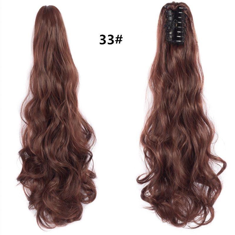 22-дюймовые синтетические длинные волнистые вьющиеся волосы для наращивания хвоста с когтями, черный, коричневый, красный шиньон для женщин
22-дюймовые синтетические длинные волнистые вьющиеся волосы для наращивания хвоста с когтями, черный, коричневый, красный шиньон для женщин