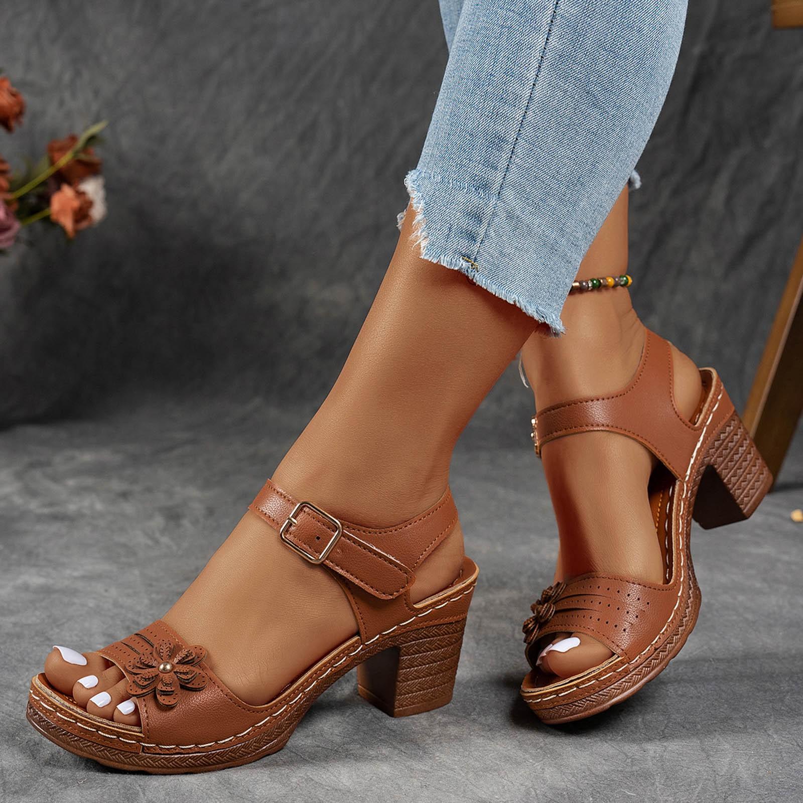 Sneaker Sandals For Women Wedge Chunky Heel Fish Mouth Women S Shoes Fashionable Casual Flower Hollow SandáLias Femininas 39 коричневий
Sneaker Sandals For Women Wedge Chunky Heel Fish Mouth Women S Shoes Fashionable Casual Flower Hollow SandáLias Femininas 39 коричневий