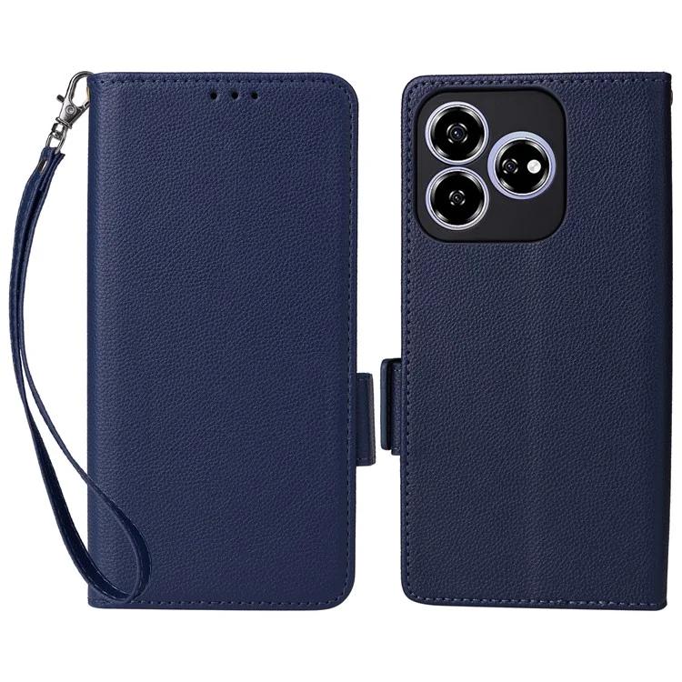 For ZTE Axon 60 (ZTE Blade V60) Case with Hand Strap Litchi Texture Leather Phone Cover - Dark Blue
For ZTE Axon 60 (ZTE Blade V60) Case with Hand Strap Litchi Texture Leather Phone Cover - Dark Blue