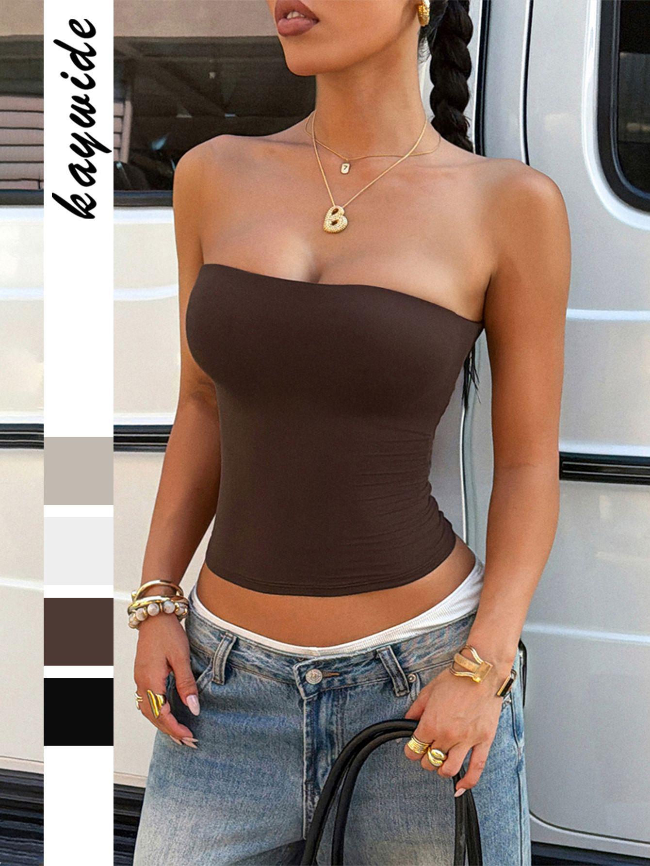 Di Yun Y2K Style Strapless Tank Top: Women s Spring/Summer Fashion L кавовий
Di Yun Y2K Style Strapless Tank Top: Women s Spring/Summer Fashion L кавовий