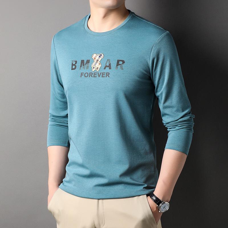Весна Новая мужская футболка с длинным рукавом Круглый вырез с шелком тутового дерева Модная повседневная мужская однотонная футболка 3XL
Весна Новая мужская футболка с длинным рукавом Круглый вырез с шелком тутового дерева Модная повседневная мужская однотонная футболка 3XL