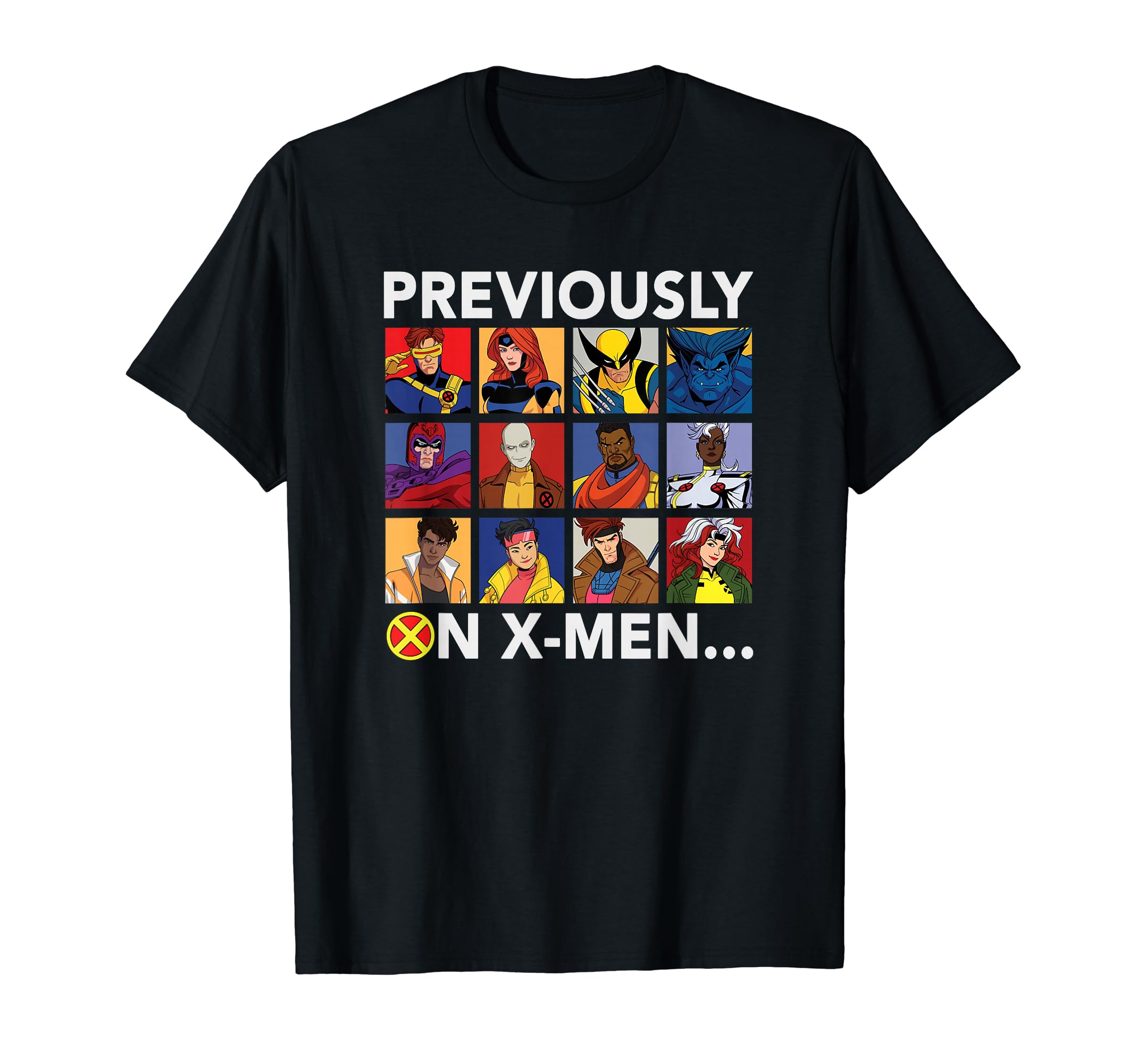 Marvel Studios X-Men 97 Team Previously on X-Men T-Shirt
Marvel Studios X-Men 97 Team Previously on X-Men T-Shirt