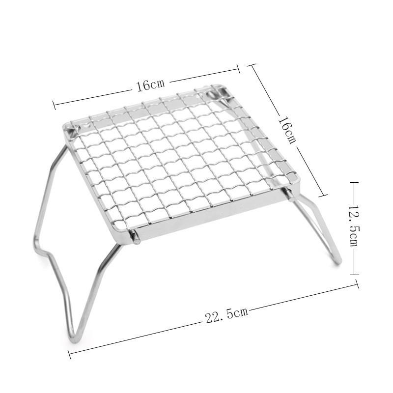 Portable Stainless Steel Outdoor Stove Stand with BBQ Grill and Cloth Bag
Portable Stainless Steel Outdoor Stove Stand with BBQ Grill and Cloth Bag