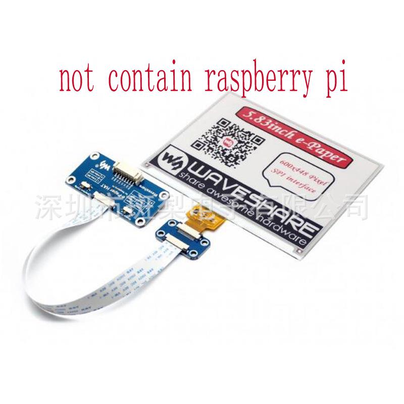 5.83-Inch Raspberry Pi E-Ink Display, E-Paper Compatible with Arduino Zero W, Red/Black/White 5.83 inch
5.83-Inch Raspberry Pi E-Ink Display, E-Paper Compatible with Arduino Zero W, Red/Black/White 5.83 inch