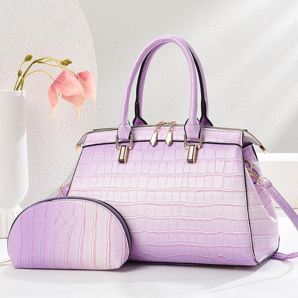 Crocodile Bright Handbag With Small Purse PU Leather Female Top-handle Bag Women Shopping Commuting Outgoing Single Shoulder Bag светло-фиолетовый
Crocodile Bright Handbag With Small Purse PU Leather Female Top-handle Bag Women Shopping Commuting Outgoing Single Shoulder Bag светло-фиолетовый
