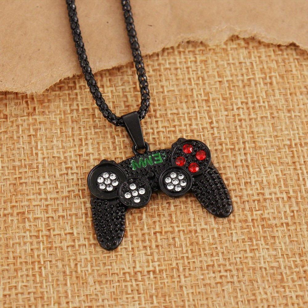 Gamer Controller Pendant Necklace for Men Studded Gamepad Jewelry Unplated Alloy Chain Video Game Party Accessory Birthday Gift чорний
Gamer Controller Pendant Necklace for Men Studded Gamepad Jewelry Unplated Alloy Chain Video Game Party Accessory Birthday Gift чорний