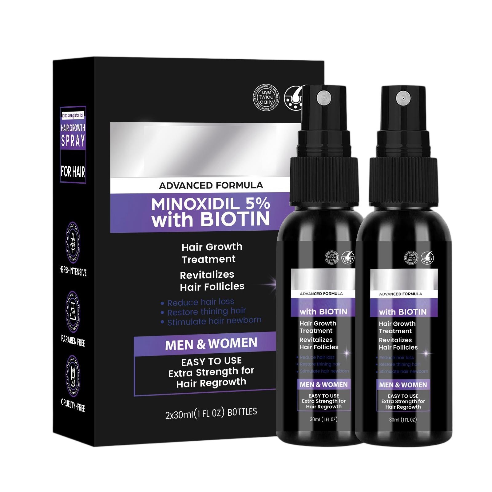 Рост волос Питает волосяные фолликулы, Уменьшает выпадение волос, Уход за кожей головы Биотиновый спрей для густоты волос, 60 мл чёрный
Рост волос Питает волосяные фолликулы, Уменьшает выпадение волос, Уход за кожей головы Биотиновый спрей для густоты волос, 60 мл чёрный