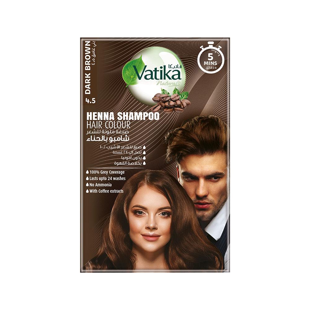 Миттєвий шампунь-хна для фарбування волосся - Темно-коричневий Vatika Naturals (2 x 20 мл)
Миттєвий шампунь-хна для фарбування волосся - Темно-коричневий Vatika Naturals (2 x 20 мл)