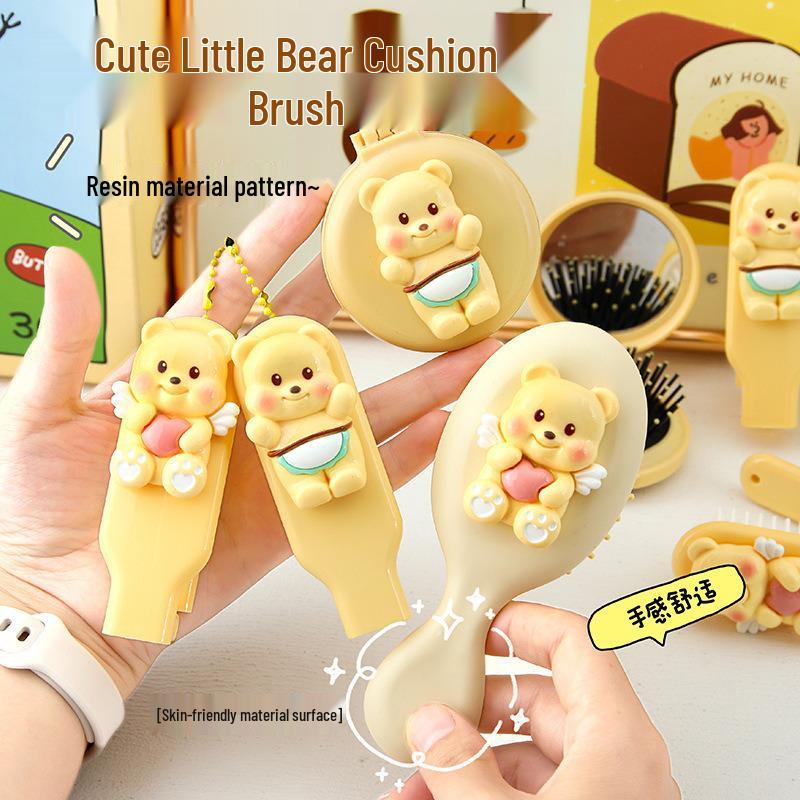 Care Bears Portable Foldable Cushion Brush with Mirror - Smooth Hair Massage Comb for Students
Care Bears Portable Foldable Cushion Brush with Mirror - Smooth Hair Massage Comb for Students