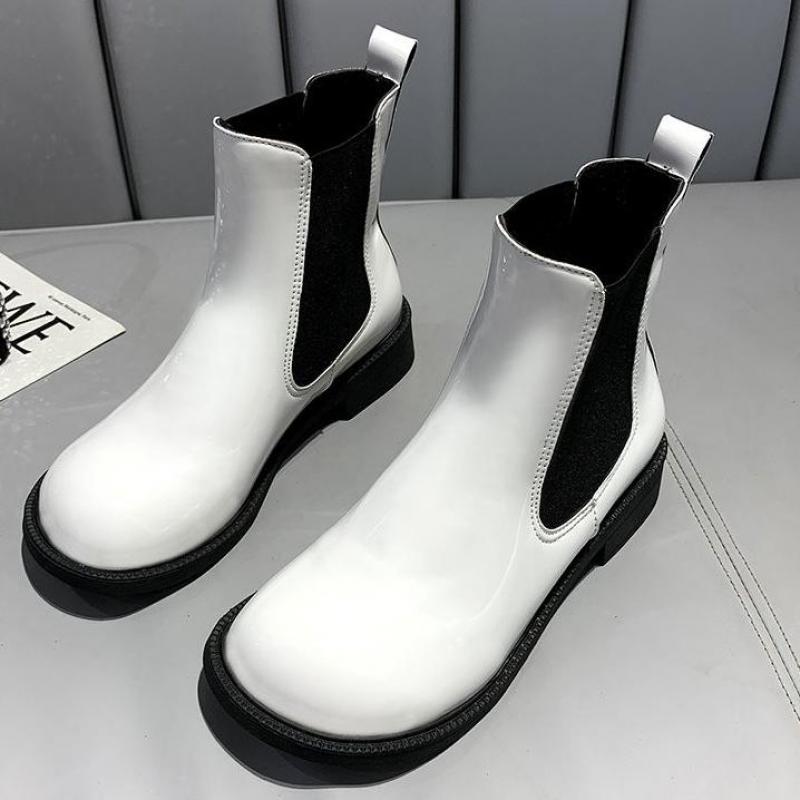Loafers Women Ankle Boots Slip On Leather Autumn Shoes For Footwear Ytmtloy Round Toe Square Heel Rubber Botines De Mujer Sexy
Loafers Women Ankle Boots Slip On Leather Autumn Shoes For Footwear Ytmtloy Round Toe Square Heel Rubber Botines De Mujer Sexy