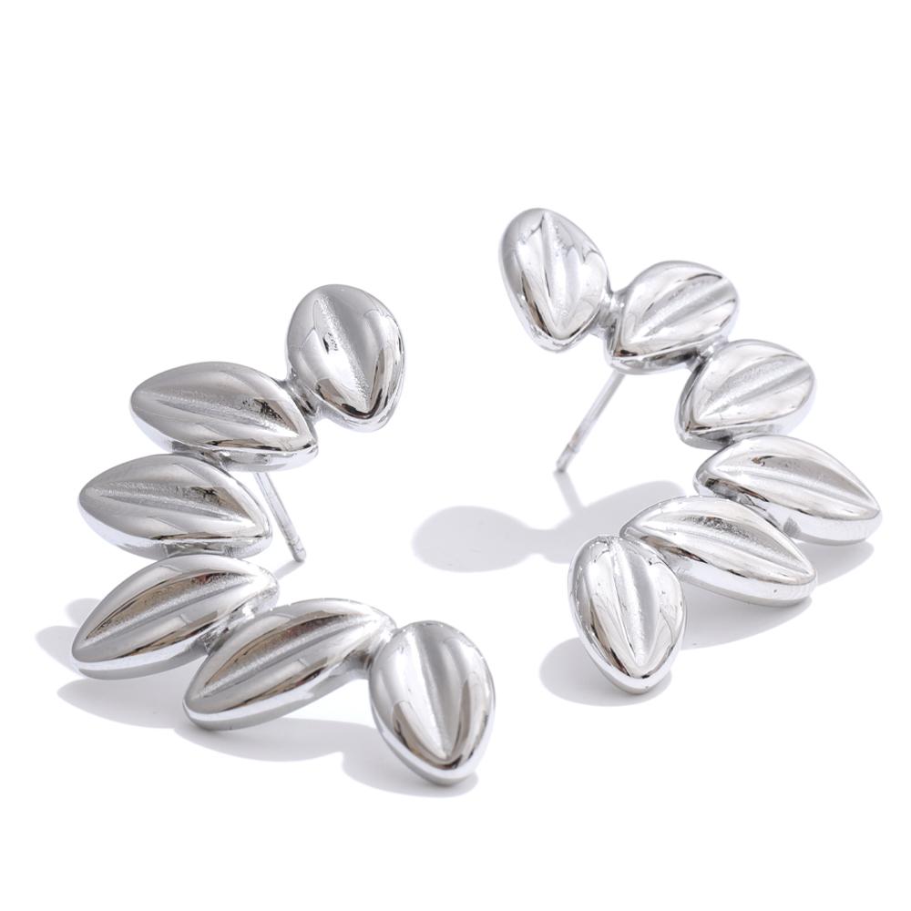 Eetit Серьги-пусеты из нержавеющей стали 316L в виде металлических листьев, устойчивые к потускнению, с PVD-покрытием, модная бижутерия для женщин, аксессуары серебряный
Eetit Серьги-пусеты из нержавеющей стали 316L в виде металлических листьев, устойчивые к потускнению, с PVD-покрытием, модная бижутерия для женщин, аксессуары серебряный