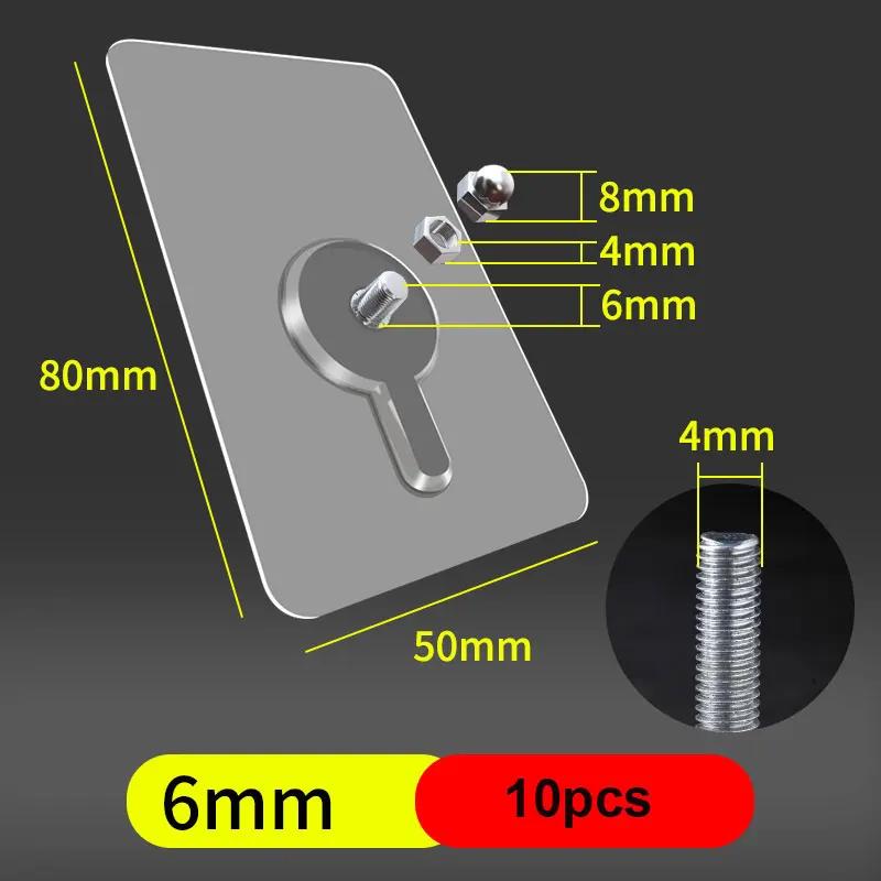 10Pcs Nail Free Wall Hooks Screw Adhesive Non-Trace No Drilling Hanging Hooks for Bathroom Shower Kitchen 6/8/10/12/14/16MM 10pcs
10Pcs Nail Free Wall Hooks Screw Adhesive Non-Trace No Drilling Hanging Hooks for Bathroom Shower Kitchen 6/8/10/12/14/16MM 10pcs