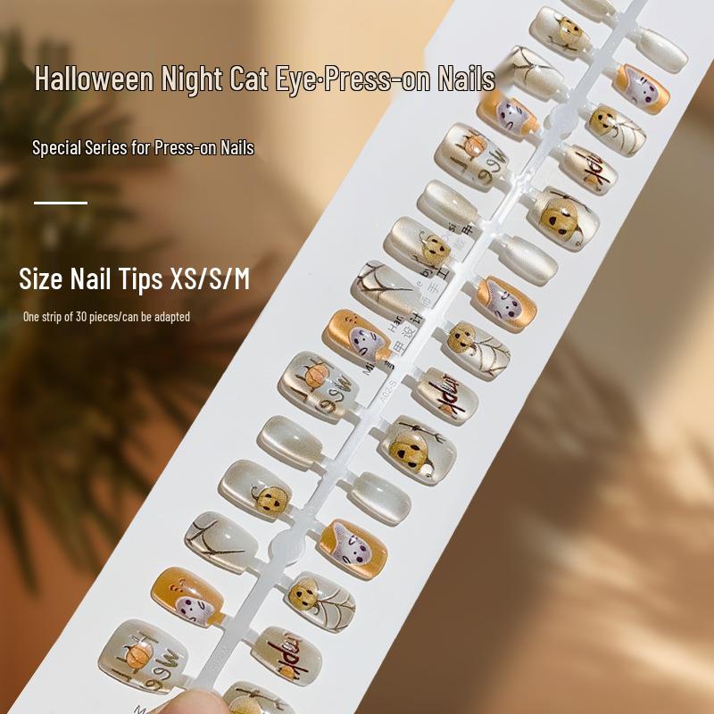 European & American Style Wearable Halloween Ghost Pumpkin Nail Art - Super Short False Nail Pieces
European & American Style Wearable Halloween Ghost Pumpkin Nail Art - Super Short False Nail Pieces