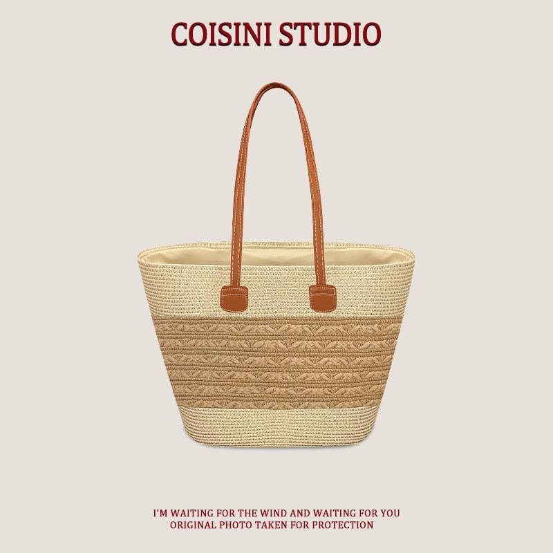 Large Capacity Bag for Women 2025 New Arrival Fashion Commuter Travel Straw Bag Easiest for Match Casual Shoulder Underarm Bag Beige
Large Capacity Bag for Women 2025 New Arrival Fashion Commuter Travel Straw Bag Easiest for Match Casual Shoulder Underarm Bag Beige