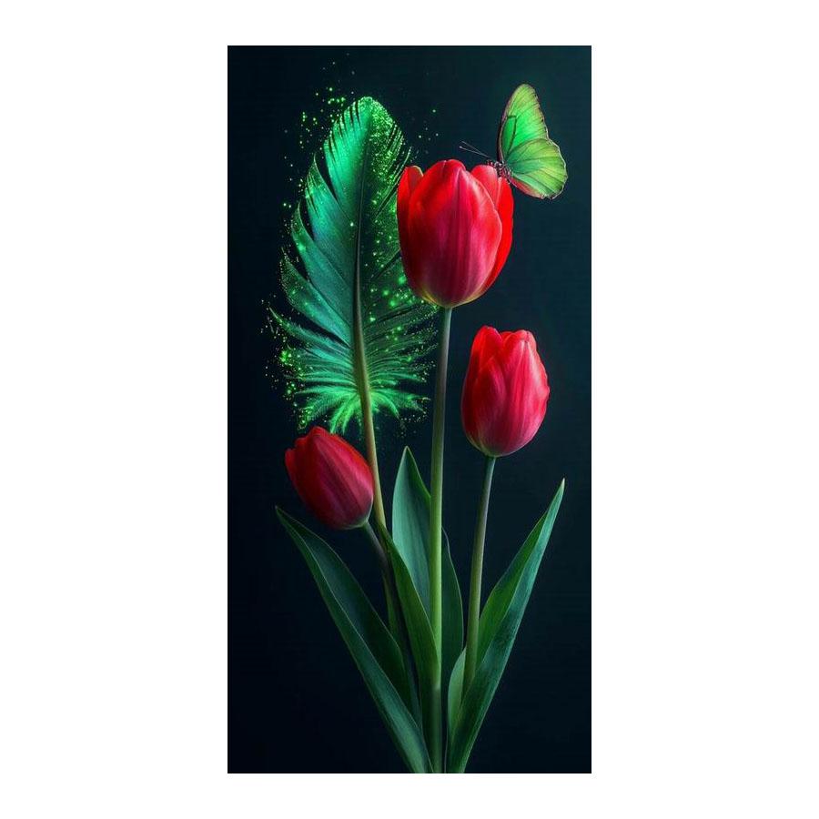 Red Tulip Green Plants Butterfly Large Size Diamond Painting New Collection Flowers Diy Full Drill Rhinestone Embroidery Mosaic Cross Stitch Kits Round drill 30x60cm
Red Tulip Green Plants Butterfly Large Size Diamond Painting New Collection Flowers Diy Full Drill Rhinestone Embroidery Mosaic Cross Stitch Kits Round drill 30x60cm