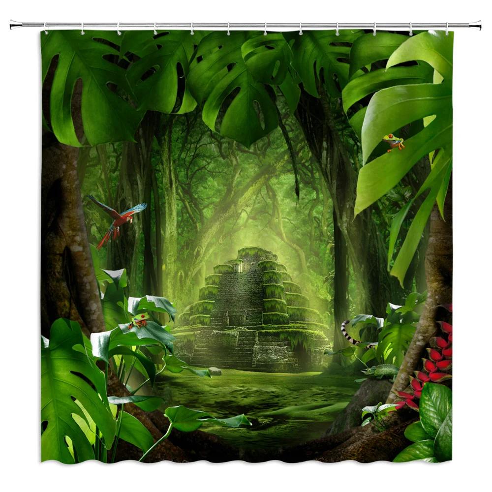 Tropical Jungle Landscape Shower Curtains Bathroom Decor Wild Animal Deer Parrot Toucan Leopard Home Bathtub Polyester Curtain W60H190(CM)-1 Pcs
Tropical Jungle Landscape Shower Curtains Bathroom Decor Wild Animal Deer Parrot Toucan Leopard Home Bathtub Polyester Curtain W60H190(CM)-1 Pcs