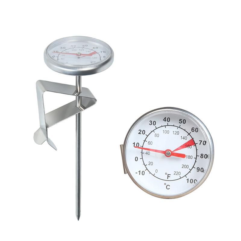 Циферблатный термометр от 0℃ до 100℃ для кофейника, кувшина для вспенивания молока, профессиональные инструменты для измерения температуры для кафе и кухни
Циферблатный термометр от 0℃ до 100℃ для кофейника, кувшина для вспенивания молока, профессиональные инструменты для измерения температуры для кафе и кухни