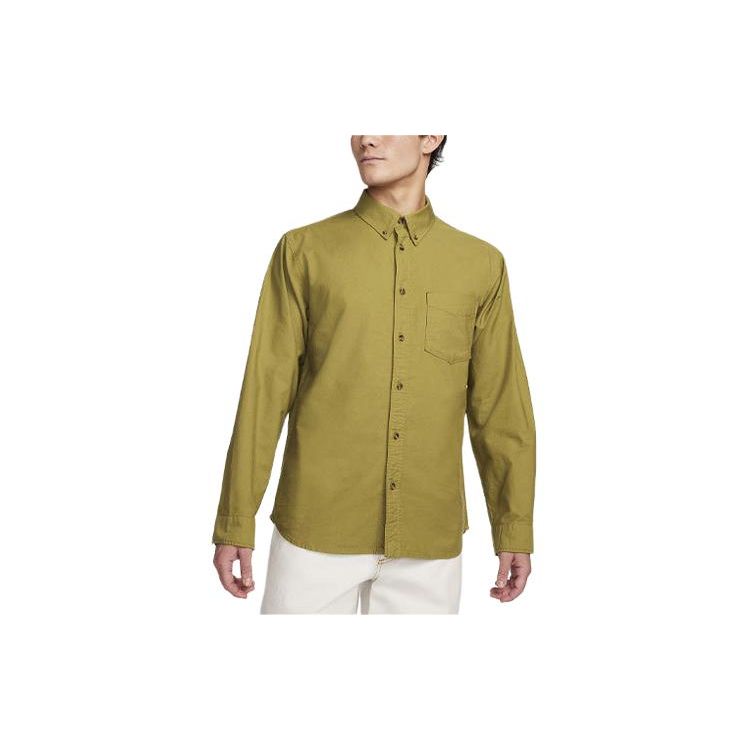 Nike Life Solid Logo Casual Oxford Button-Up Long Sleeve Shirt Men shirts Olive FN3126-307 L
Nike Life Solid Logo Casual Oxford Button-Up Long Sleeve Shirt Men shirts Olive FN3126-307 L