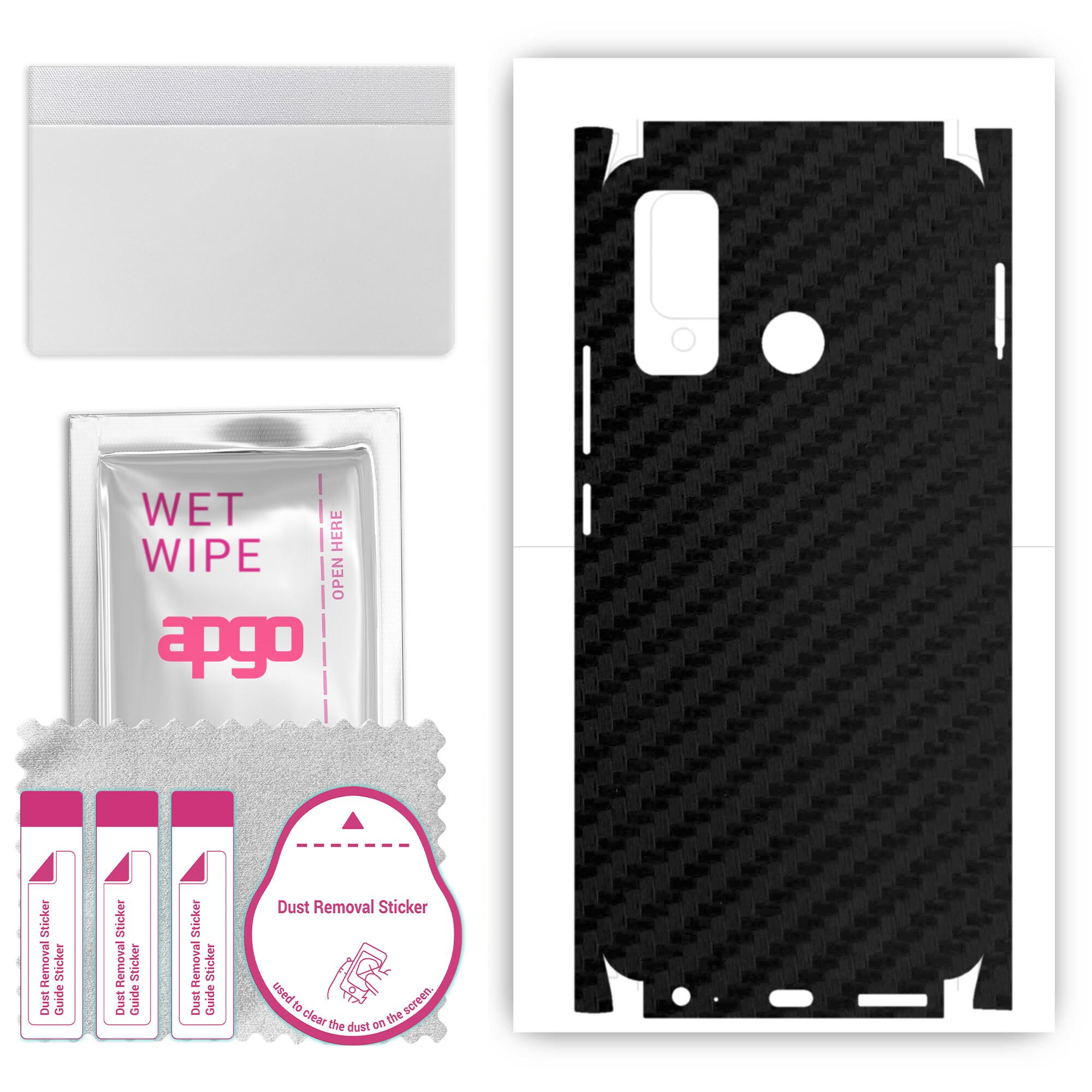 apgo Protective Skin Sticker for the back+sides compatible with Tecno Spark 5, Full Wrap Film, Foil, Vinyl - Pattern Carbon Black
apgo Protective Skin Sticker for the back+sides compatible with Tecno Spark 5, Full Wrap Film, Foil, Vinyl - Pattern Carbon Black