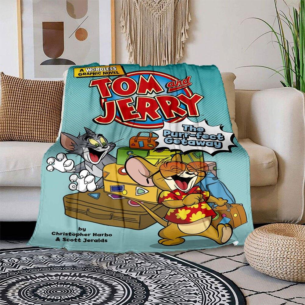 Tom & Jerry: The Purr-fect Getaway Wordless Graphic NovelBlanket Flannel Throw Blanket for Sofa, Bed, Travel, Camping, Office 100x150cm
Tom & Jerry: The Purr-fect Getaway Wordless Graphic NovelBlanket Flannel Throw Blanket for Sofa, Bed, Travel, Camping, Office 100x150cm