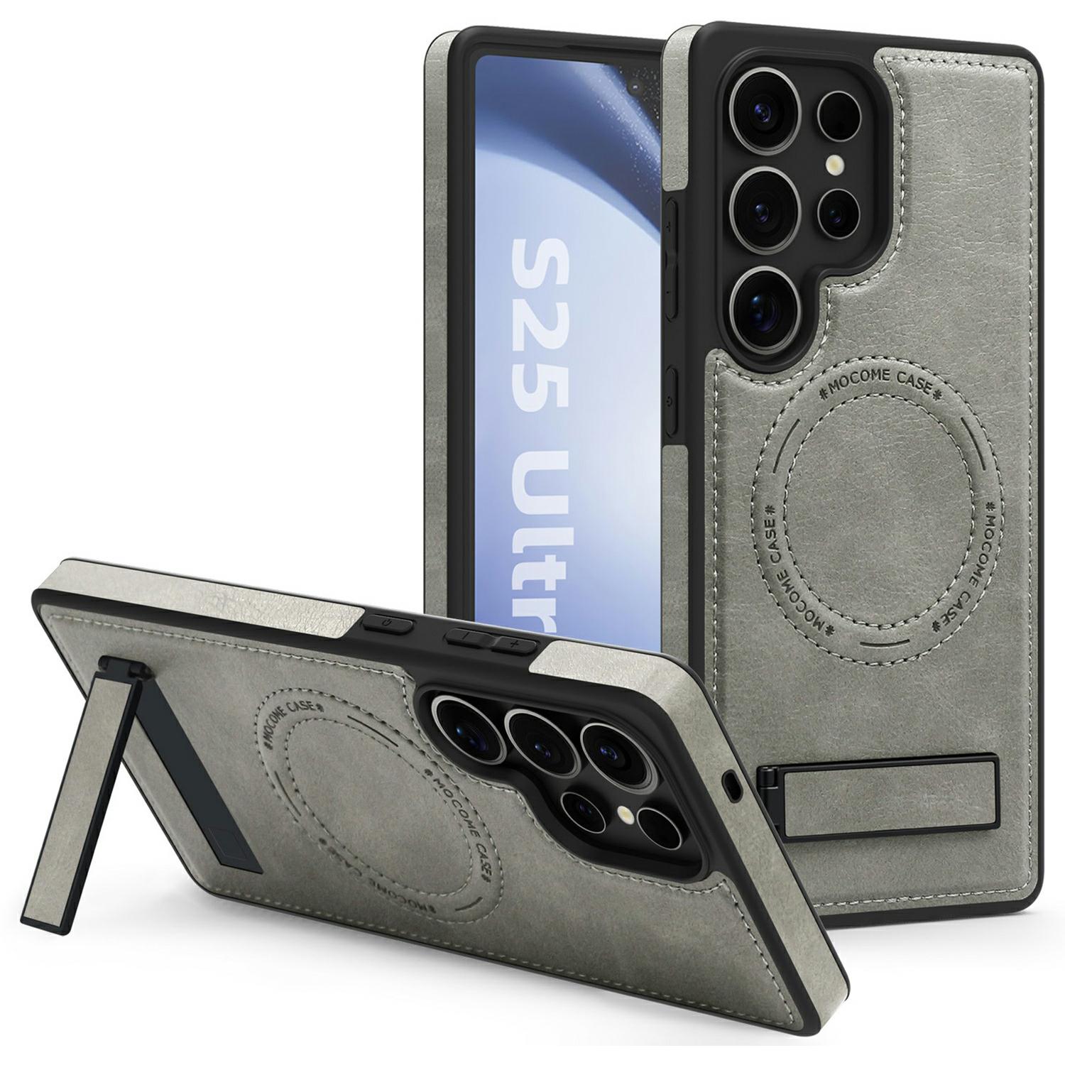 For Samsung Galaxy S25 Ultra Magnetic Case Leather Kickstand Phone Cover Compatible with MagSafe Grey
For Samsung Galaxy S25 Ultra Magnetic Case Leather Kickstand Phone Cover Compatible with MagSafe Grey