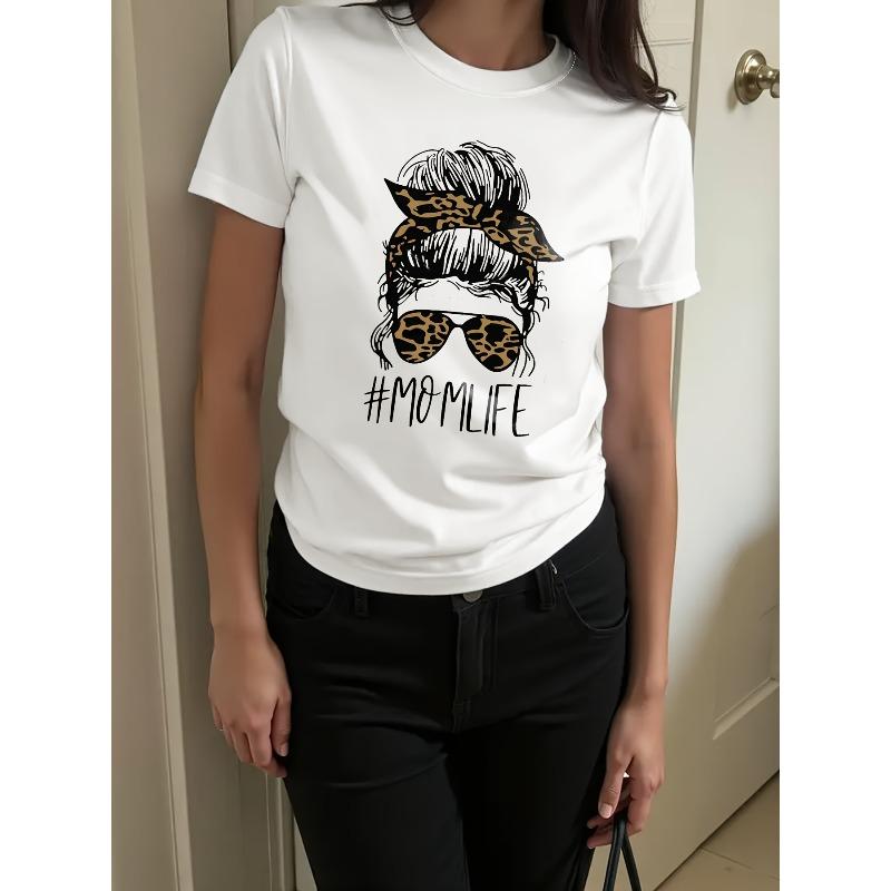European Size Women s White Retro Leopard Print Headband & Fashion Glasses Graphic T-Shirt - Soft Breathable Short Sleeve Crew Neck Top 4XL білий
European Size Women s White Retro Leopard Print Headband & Fashion Glasses Graphic T-Shirt - Soft Breathable Short Sleeve Crew Neck Top 4XL білий
