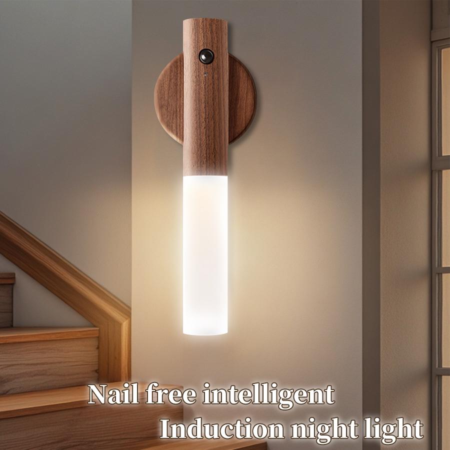 Rechargeable Motion Sensor LED Night Light Wood Grain Designed Induction Wall Lamp For Bedroom Stair Hallway Kitchen Lighting
Rechargeable Motion Sensor LED Night Light Wood Grain Designed Induction Wall Lamp For Bedroom Stair Hallway Kitchen Lighting