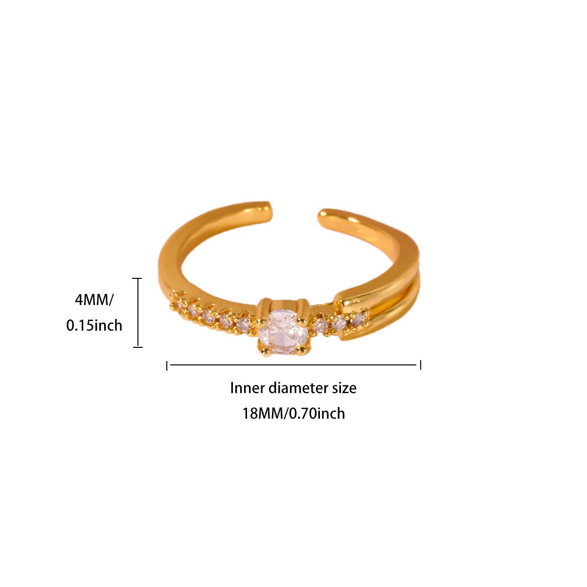 Romantic Heart Zircon Stainless Steel Rings for Women Gold Color Anti Fading Open Ring Wedding Jewelry Vacation Accessories Gift Adjustable
Romantic Heart Zircon Stainless Steel Rings for Women Gold Color Anti Fading Open Ring Wedding Jewelry Vacation Accessories Gift Adjustable