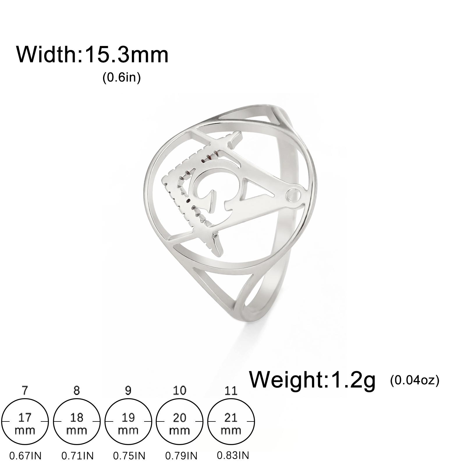 LIKGREAT Vintage Freemason Gifts Masonic Finger Ring for Women Men Stainless Steel New Master Mason Gold plated Jewelry 7
LIKGREAT Vintage Freemason Gifts Masonic Finger Ring for Women Men Stainless Steel New Master Mason Gold plated Jewelry 7