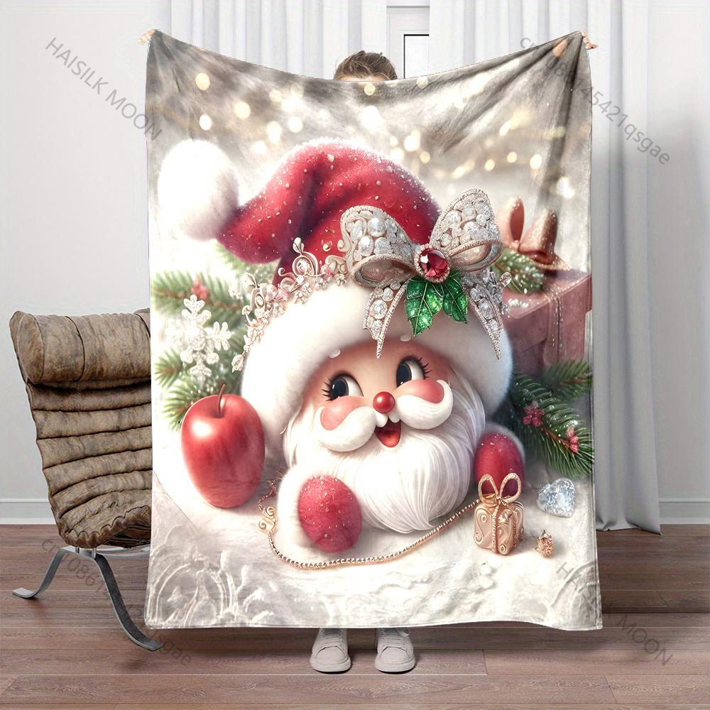 Santa Ornaments Gifts Festive Pattern Blanket Flannel Material Soft Warm for All Seasons, Home Outdoor Camping Picnics RV 75x90cm
Santa Ornaments Gifts Festive Pattern Blanket Flannel Material Soft Warm for All Seasons, Home Outdoor Camping Picnics RV 75x90cm